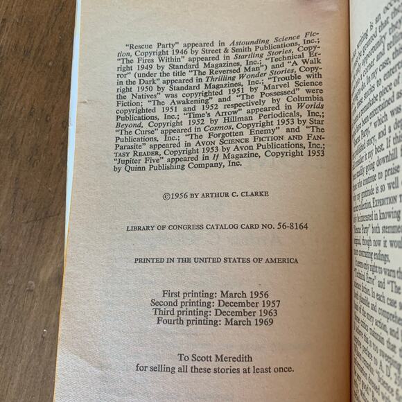 Arthur C Clarke Reach For Tomorrow Childhood's End 1969 Ballantine SciFi PB - Picture 16 of 16